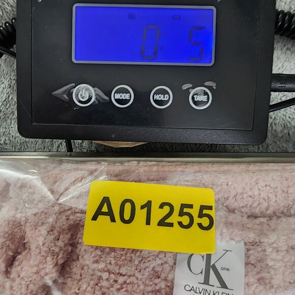 NEW Calvin Klein Top Womens L Pink CK One Plush Lounge Tank Baby Terry Crop Logo - Picture 13 of 13